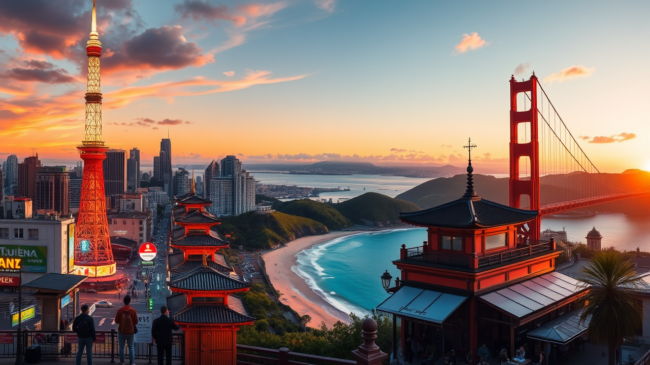 Top Travel Destinations in Tokyo, Barbados, San Francisco, and Paris